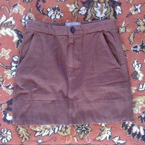 Everlane canvas stamp skirt- rust